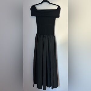 Commense Black Off Shoulder Dress